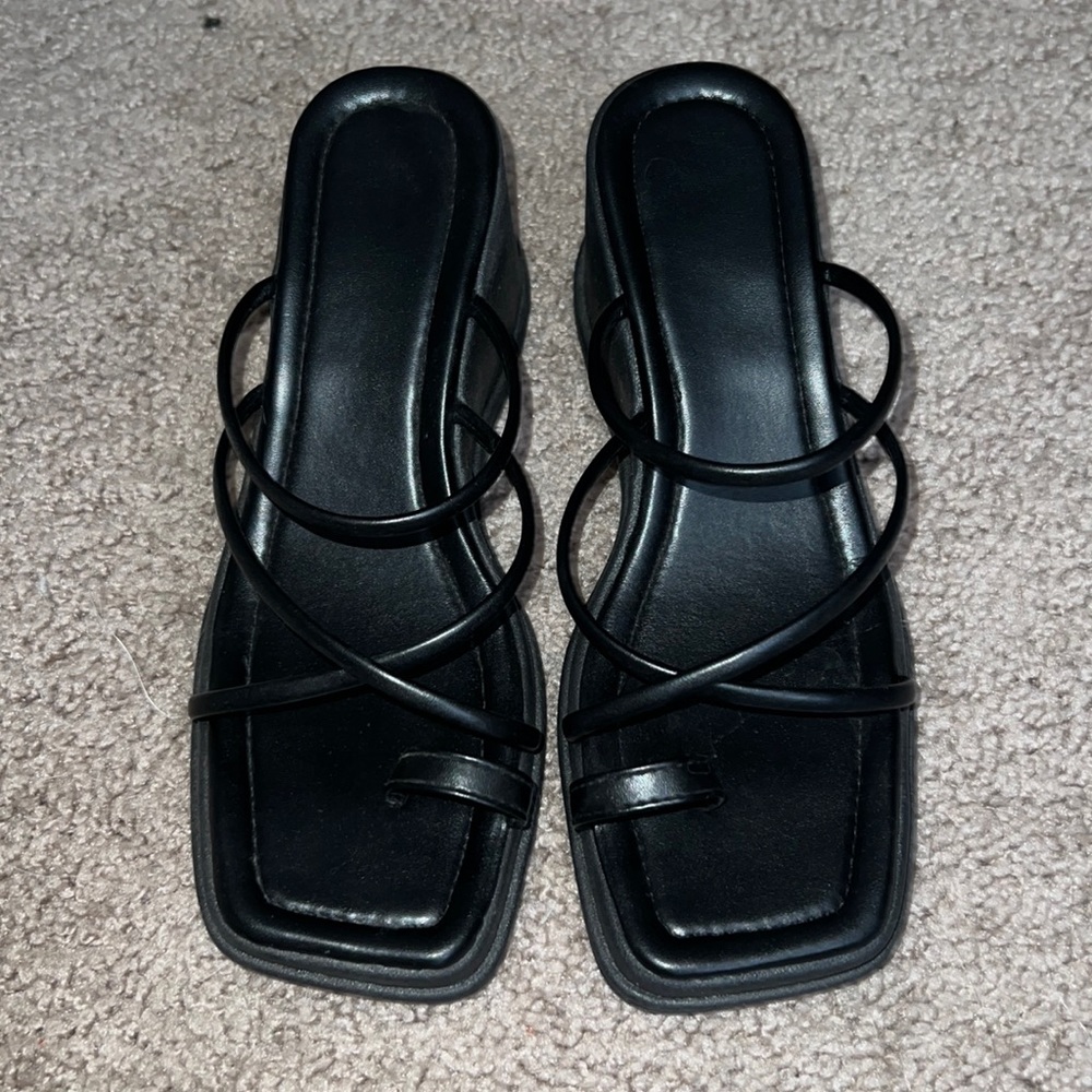 Black Strapy Sandals